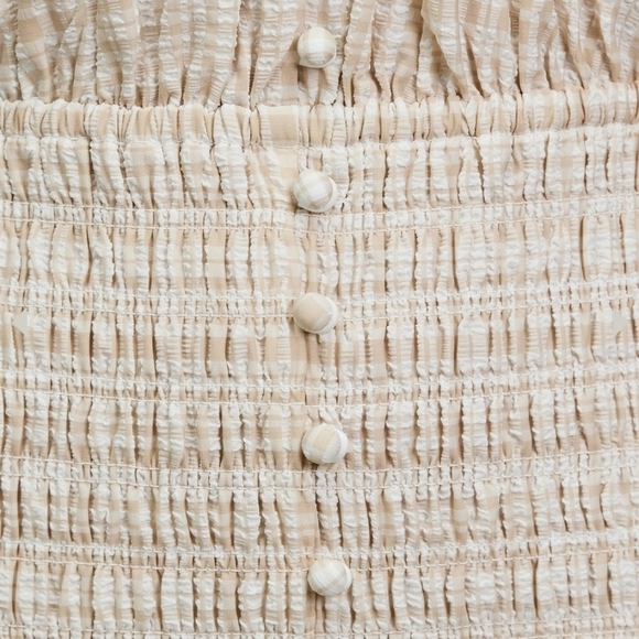 Significant Other Freya Tiered Maxi Dress, Almond Check, Size 8, NWT - Picture 7 of 15